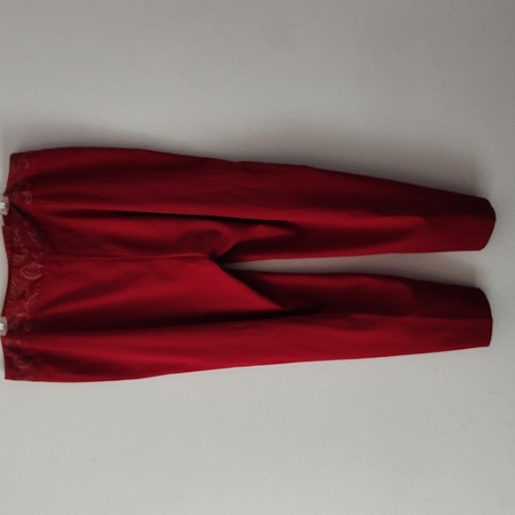 Norton McNaughton Wide Leg Dress Pants Size 20W Burgundy Wine Red Trousers - Picture 4 of 14